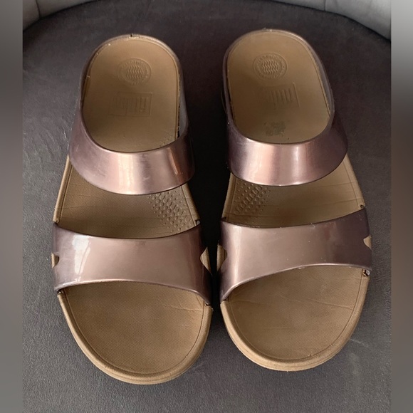 FitFlop bronze slides size 7 - Picture 2 of 6